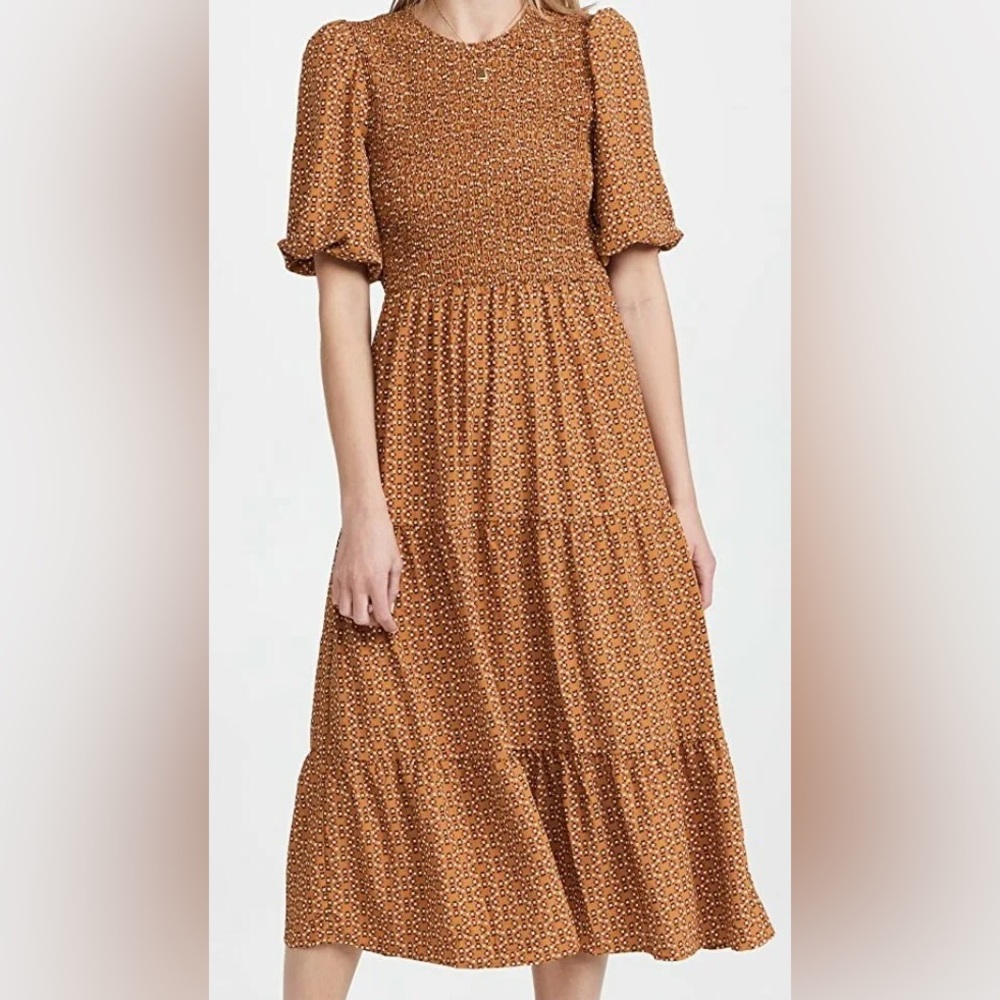 WAYF Camden Smocked Tiered Dress